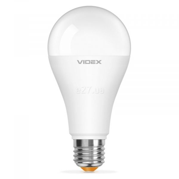 Лампа світлодіодна Videx 24350 потужністю 20W з серії E Series. Типорозмір — A65 з цоколем E27, температура кольору — 4100K
