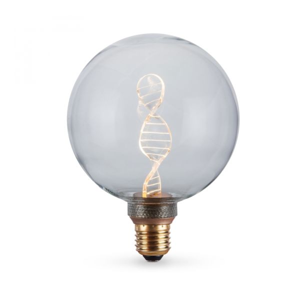 Лампа світлодіодна Videx 27608 потужністю 3.5W з серії Deco Filament. Типорозмір — G125 з цоколем E27, температура кольору — 1800K