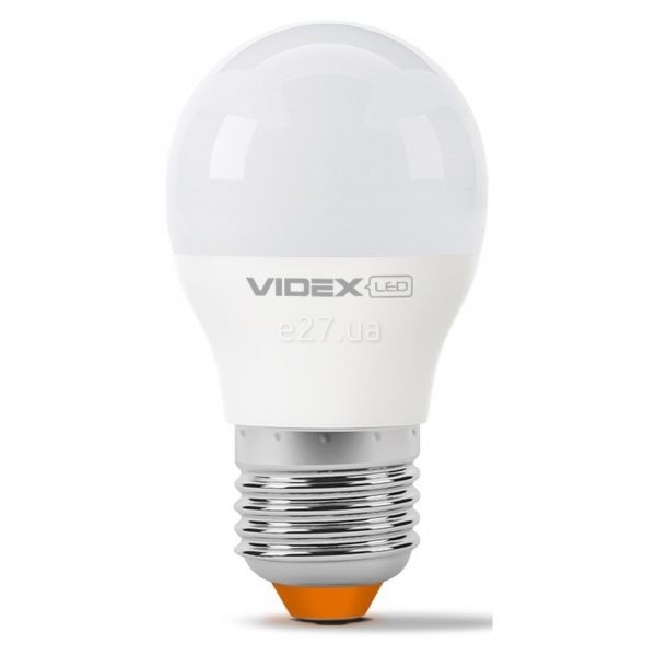 Лампа светодиодная Videx 23502 мощностью 3.5W из серии E Series. Типоразмер — G45 с цоколем E27, температура цвета — 4100K
