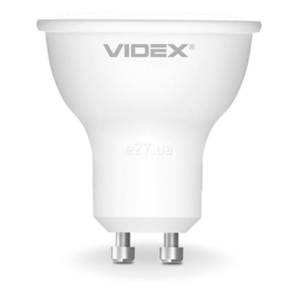 Лампа світлодіодна  сумісна з димером Videx 27083 потужністю 6W. Типорозмір — MR16 з цоколем GU10, температура кольору — 4100K