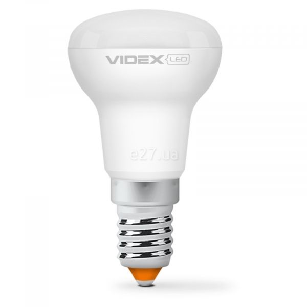 Лампа світлодіодна Videx 23491 потужністю 4W з серії E Series. Типорозмір — R39 з цоколем E14, температура кольору — 3000K