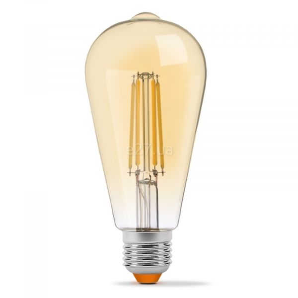 Лампа світлодіодна  сумісна з димером Videx 23978 потужністю 6W з серії NeoClassic Series. Типорозмір — ST64 з цоколем E27, температура кольору — 2200K