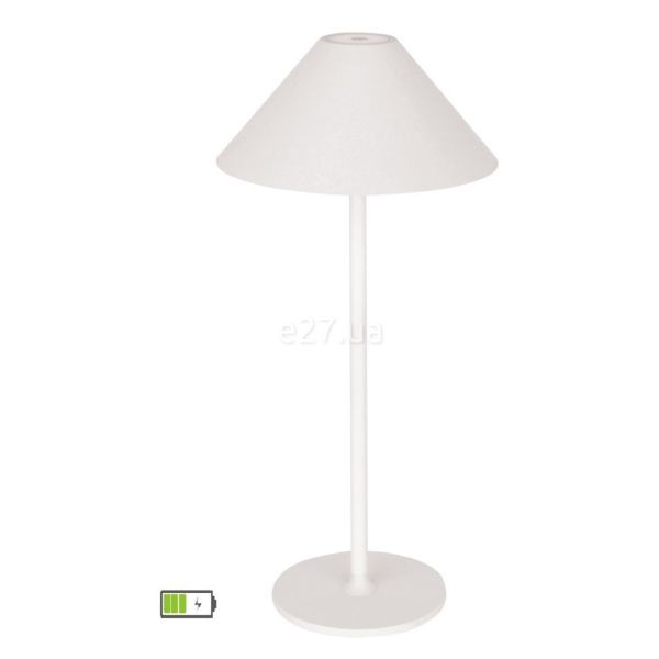 Настільна лампа Viokef 4275200 Table Light White with Battery Supply Cone