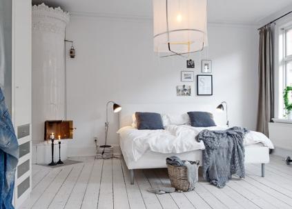 Спальня в скандинавському стилі